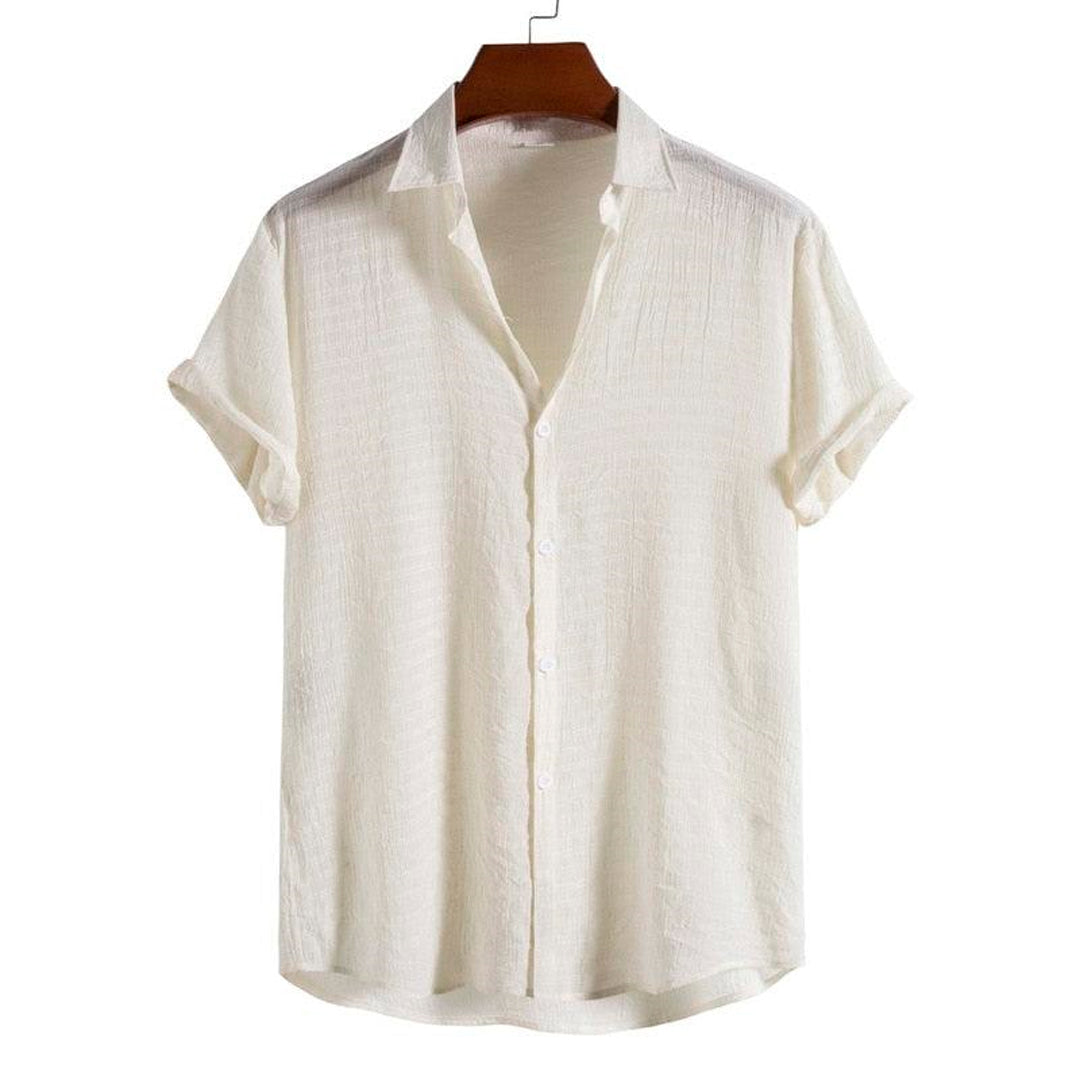 Brannik Playa Off White Short Sleeve Shirt