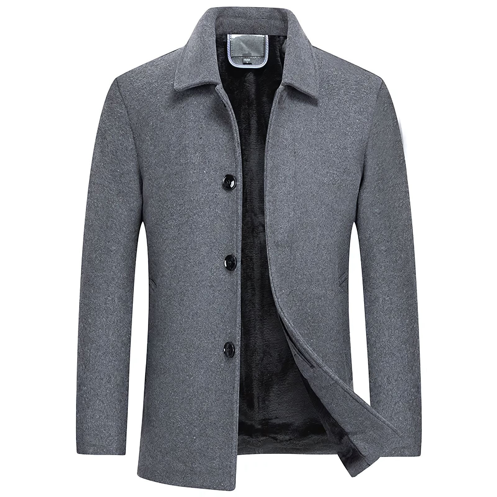 Brannik Denmark Short Wool Overcoat
