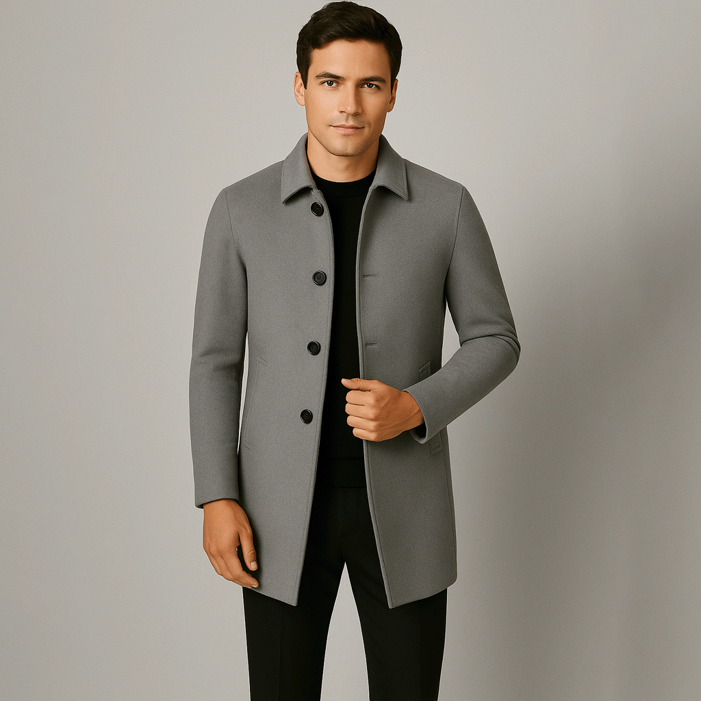 Brannik Denmark Short Wool Overcoat